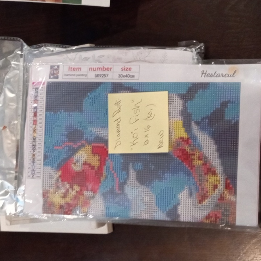 4-Sets Complete Embroidery & Diamond Painting Hobbyists Unused Four Complete Set - Picture 5 of 12